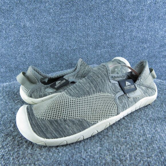 Ozark Trail Men’s Size 7-8 Knit Aqua Sock Rubber Grip Water Shoes •‎ Grey - Picture 1 of 6